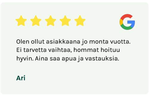 arvostelu-ari-google_1 Viiden tähden Google-arvostelu Nordic Green Energylle. Lähettäjä Ari.