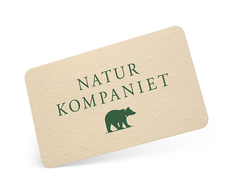 Presentkort från Naturkompaniet.